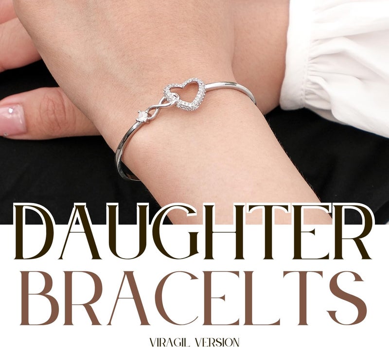 CALLA DECORGIFTS To My Daughter Bracelet From Mom And Dad With Heartfelt Message & Elegant Box, Valentines Gifts For Daughter, Jewelry Gift For Daughter From Mother and Father On Birthday, Graduation - Image 5